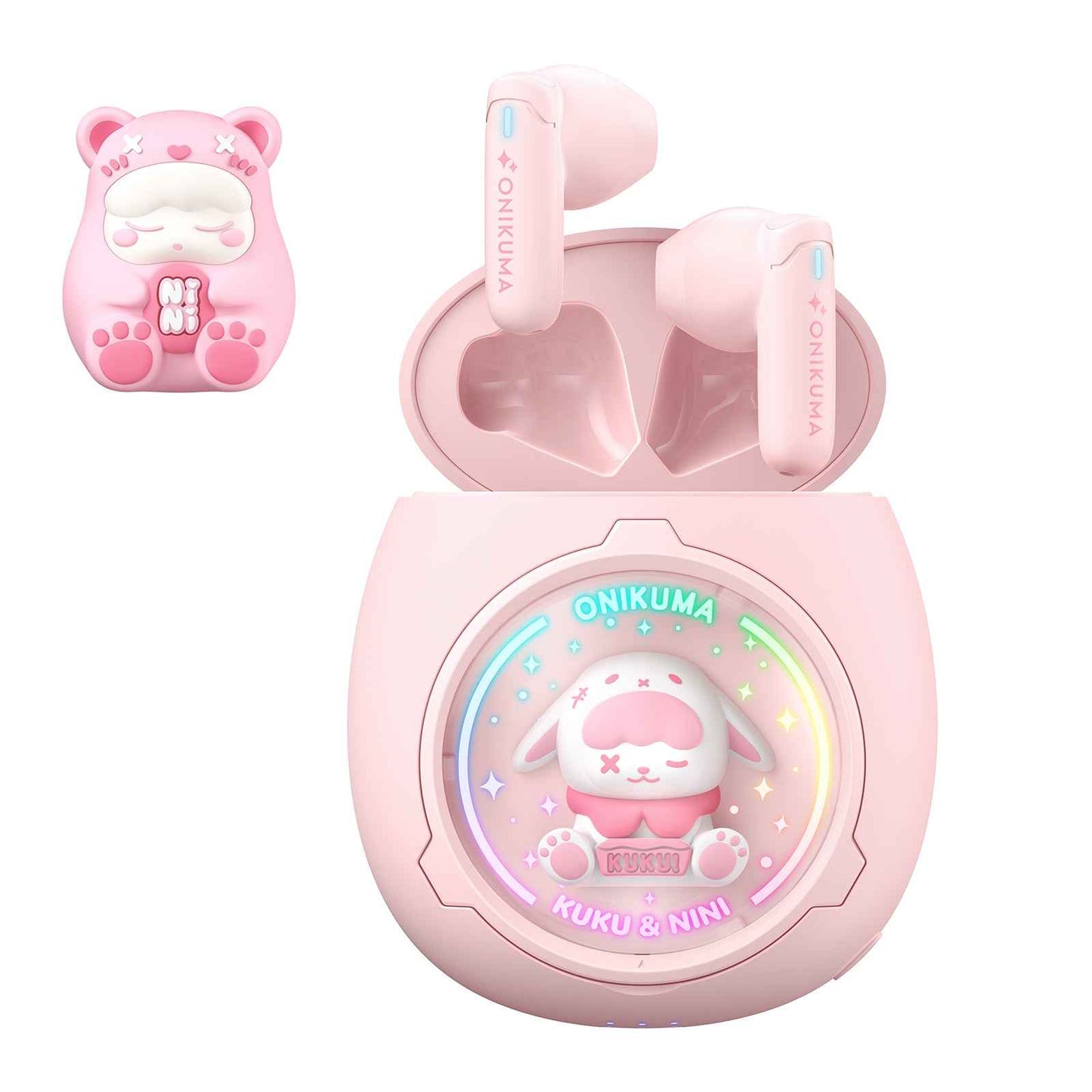 ONIKUMA T302 interchangeable Doll Space Capsule Wireless Bluetooth TWS Earbuds