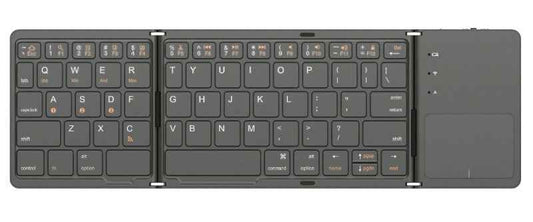 Premium Build Bluetooth Foldable Keyboard, Slim and Compact Energy-saving with Touchpad