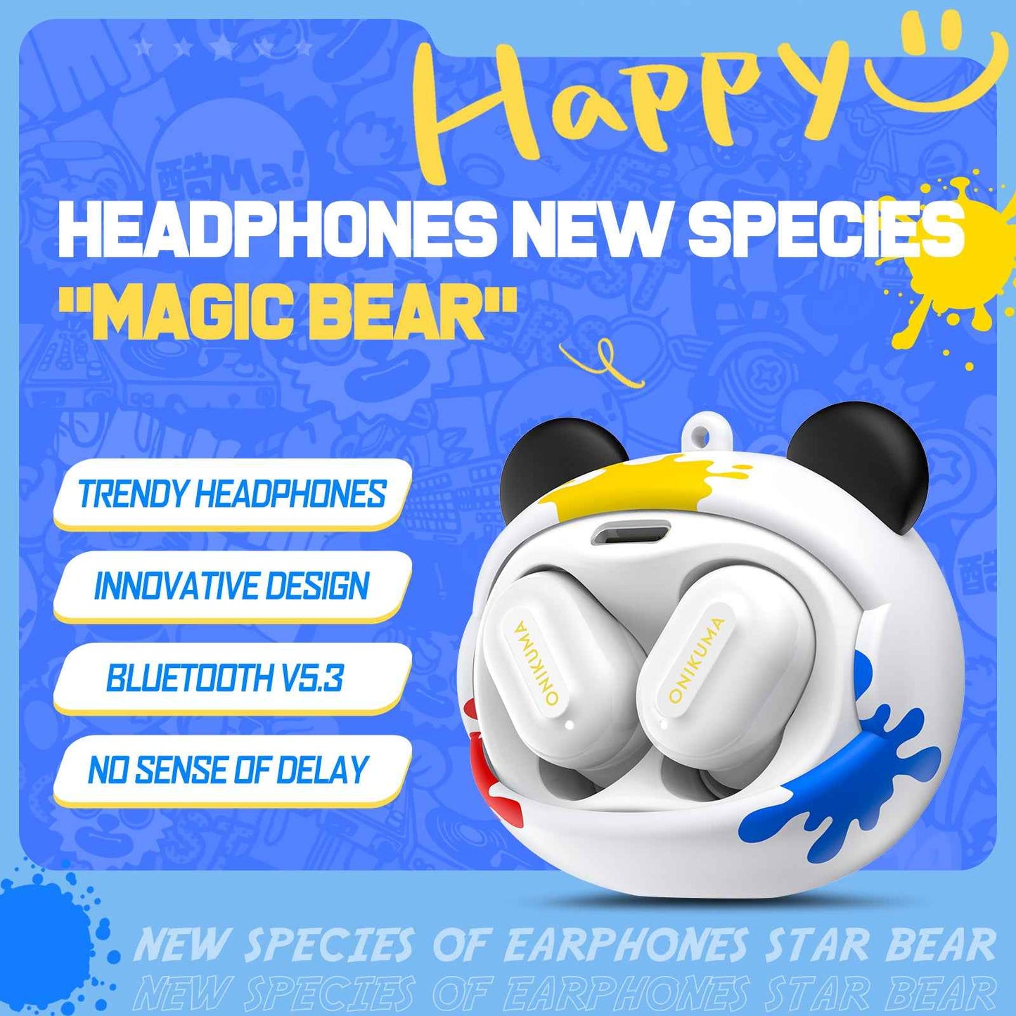 ONIKUMA *Magic Bear* T20 Bluetooth TWS Wireless Earbuds