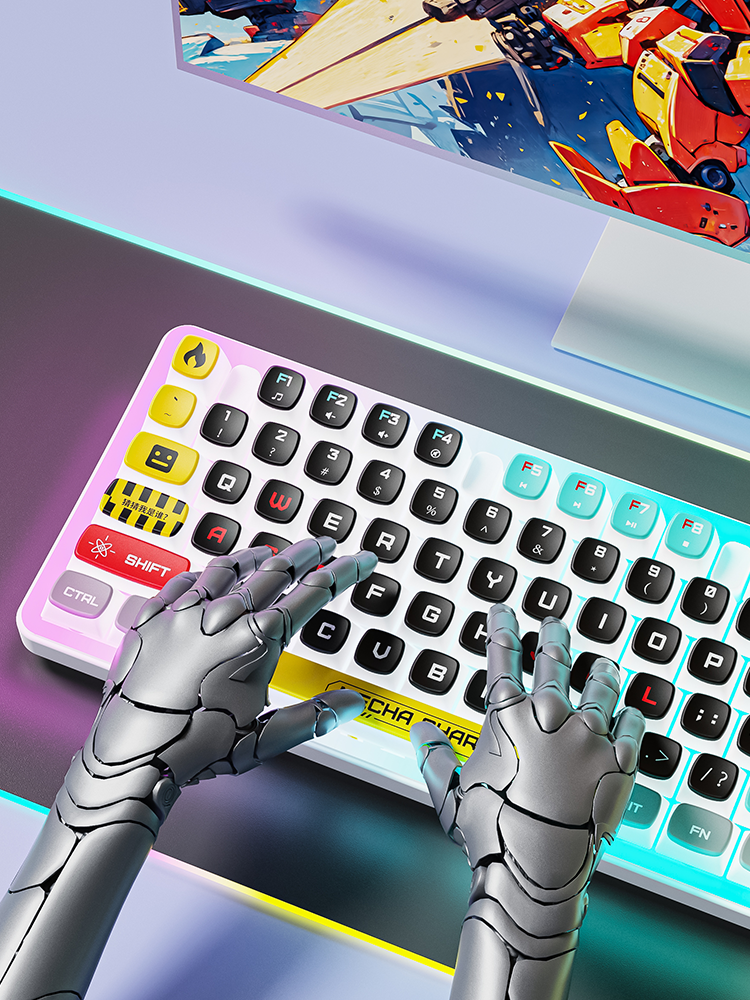 Wired Gaming RGB Keyboard Mouse Combo + Mousepad- 5 Unique Printed Designs - TechnRest