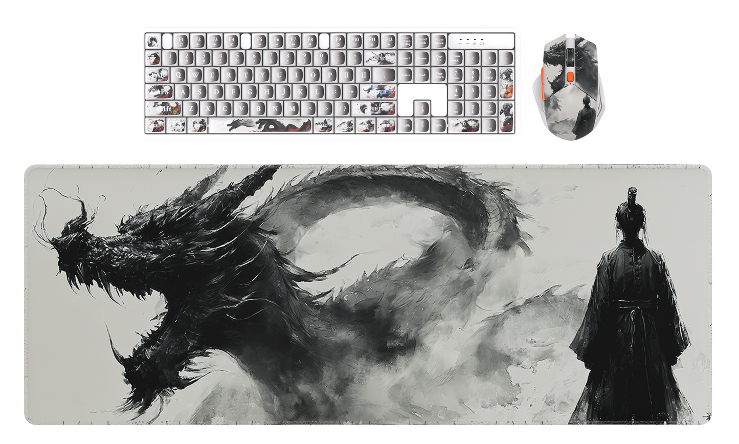 Wired Gaming RGB Keyboard Mouse Combo + Mousepad- 5 Unique Printed Designs