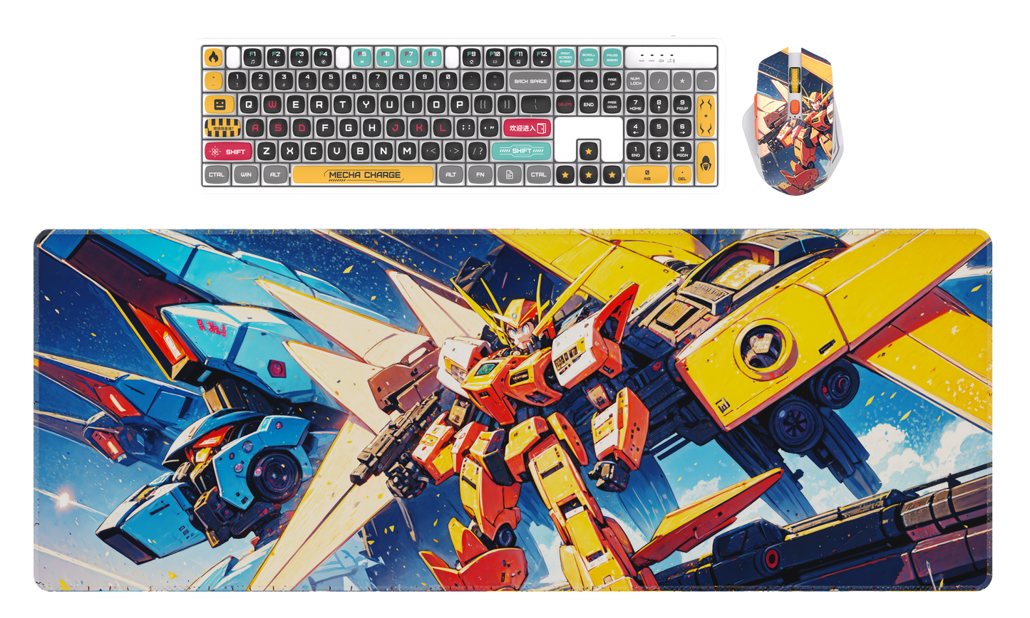 Wired Gaming RGB Keyboard Mouse Combo + Mousepad- 5 Unique Printed Designs