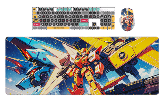 Wired Gaming RGB Keyboard Mouse Combo + Mousepad- 5 Unique Printed Designs