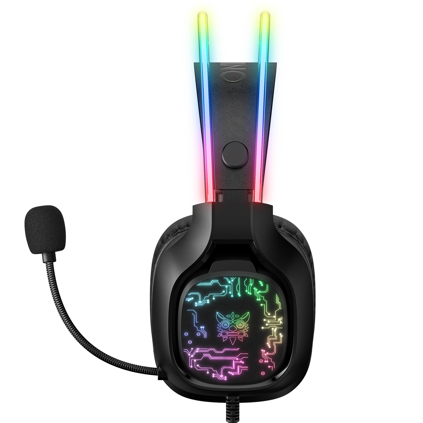 ONIKUMA X22 USB + 3.5mm Cool RGB Dynamic Light Wired Gaming Headset with Mic, Cable 1.8m