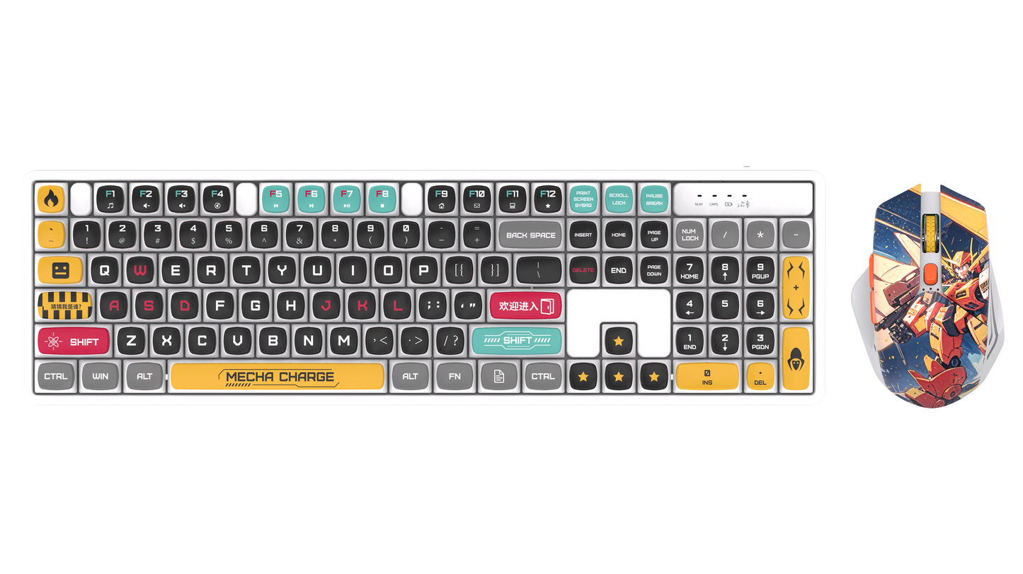 Wired Gaming RGB Keyboard Mouse Combo + Mousepad- 5 Unique Printed Designs