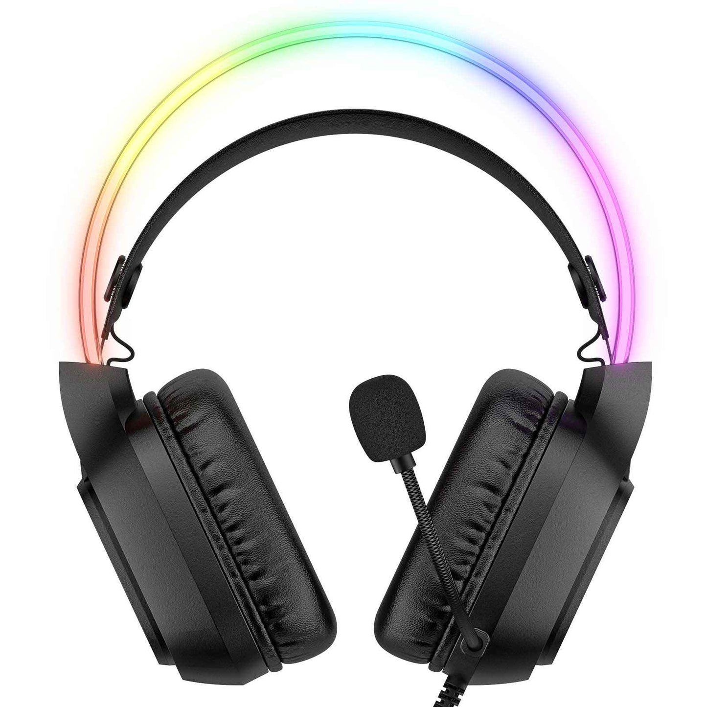 ONIKUMA X22 USB + 3.5mm Cool RGB Dynamic Light Wired Gaming Headset with Mic, Cable 1.8m