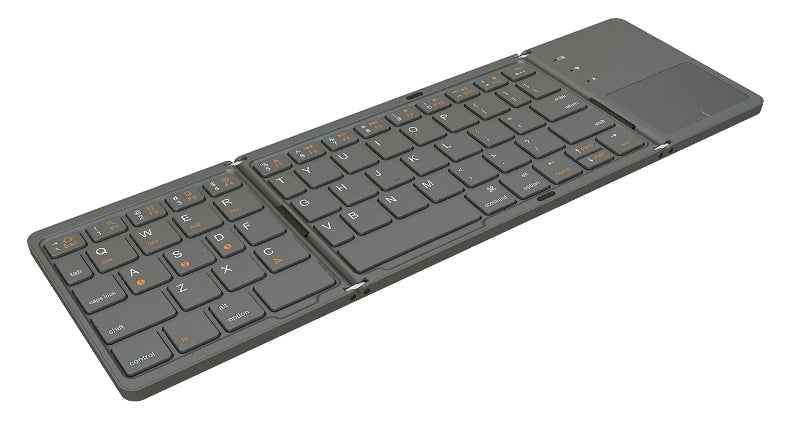 Premium Build Bluetooth Foldable Keyboard, Slim and Compact Energy-saving with Touchpad