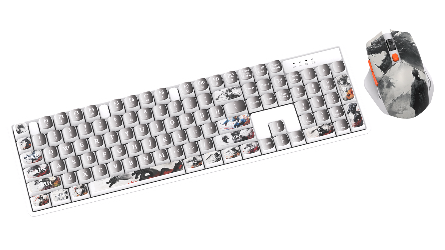 Wired Gaming RGB Keyboard Mouse Combo + Mousepad- 5 Unique Printed Designs - TechnRest