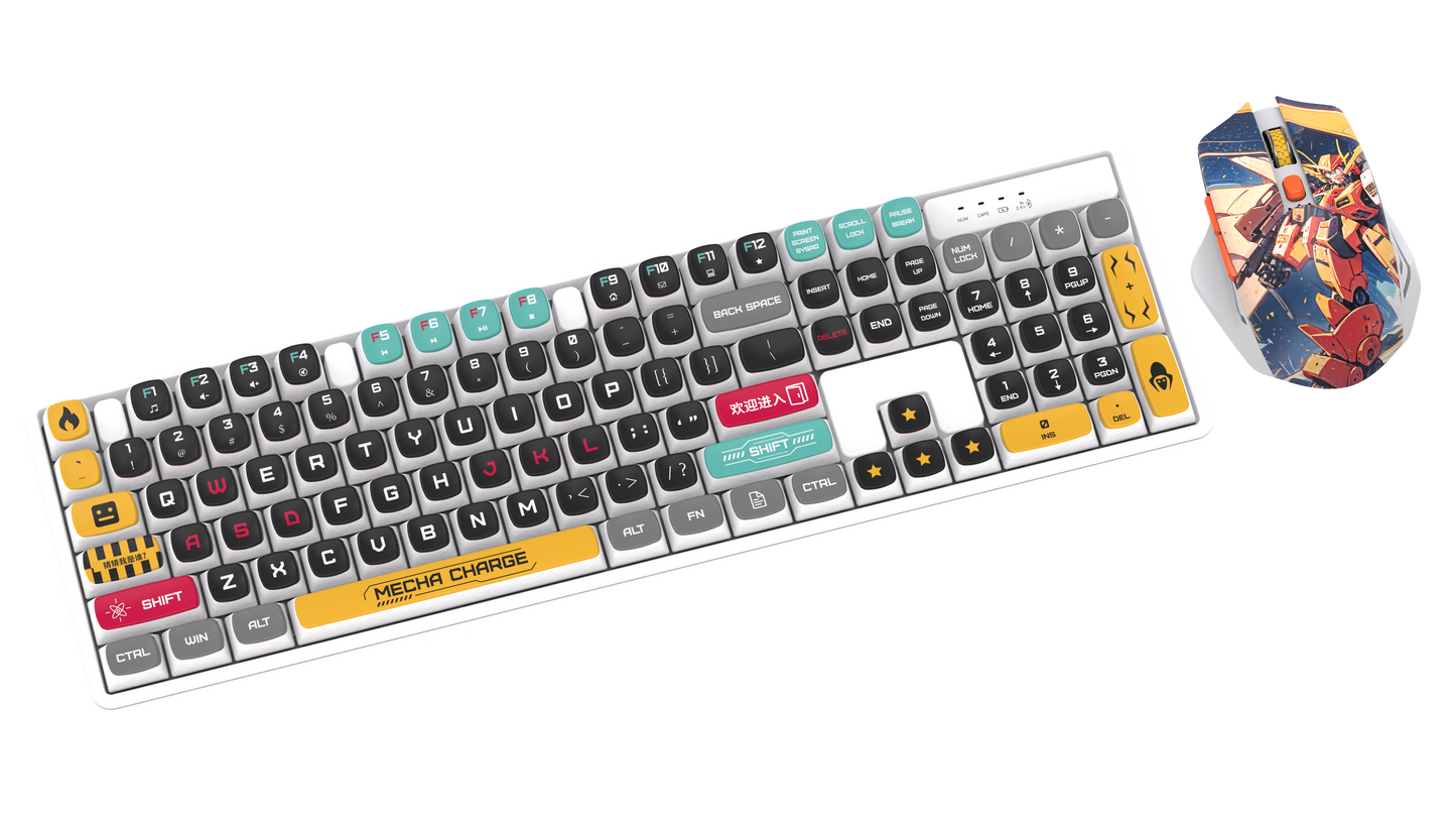 Wired Gaming RGB Keyboard Mouse Combo + Mousepad- 5 Unique Printed Designs - TechnRest