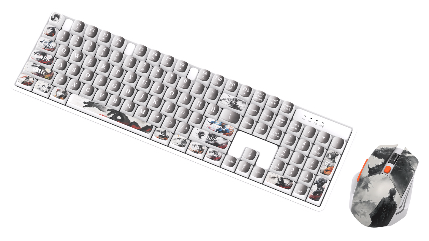Wired Gaming RGB Keyboard Mouse Combo + Mousepad- 5 Unique Printed Designs - TechnRest