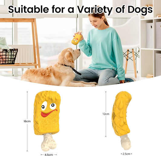 RUXAN Dog Toys for Aggressive Chewers - Indestructible Dog Chew Toys with Milk Flavor, Tough Natural Rubber Interactive Dog Treat Toy for Medium/Large Dogs Chew Chase and Fetch