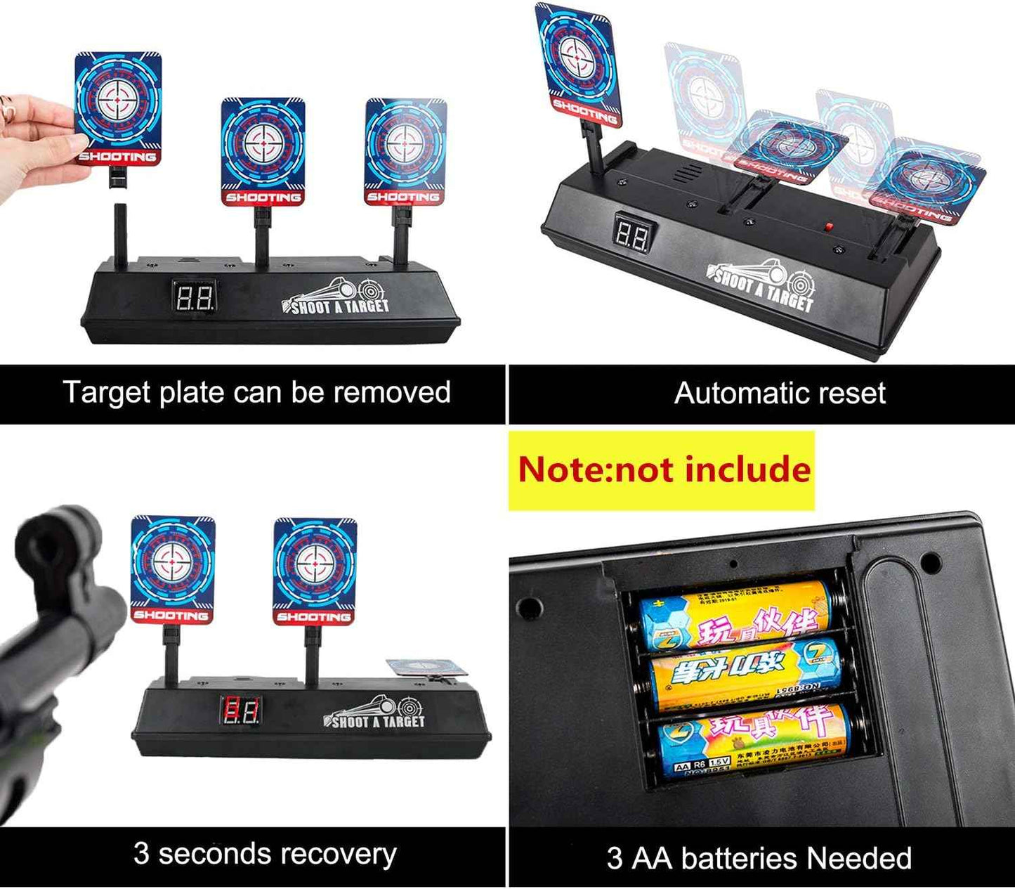 Target for soft bullet Guns N-Strike Elite/Mega/Rival Series, Auto-Reset