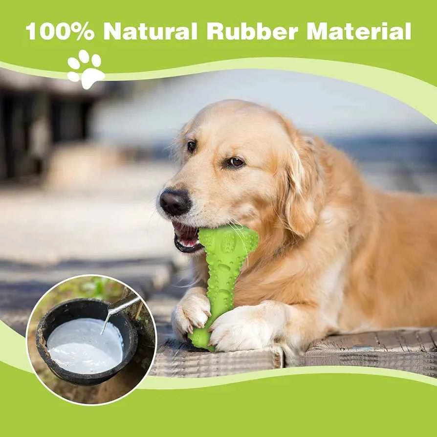 PcEoTllar Interactive Dog Chew Toy for Aggressive dog, Squeaky Treat Dispensing Enrichment Toy