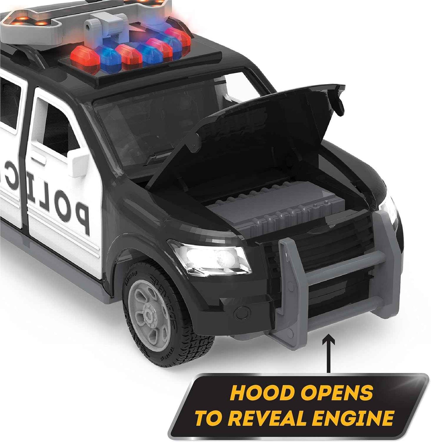 DRIVEN by Battat - Micro Police SUV - Toy Car with Lights and Sound