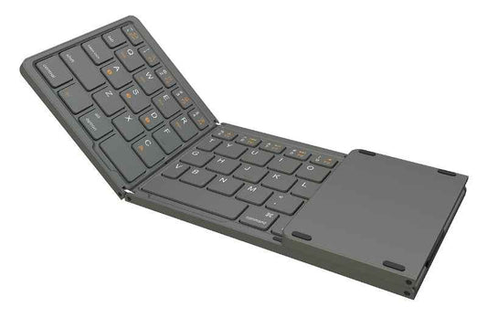 Premium Build Bluetooth Foldable Keyboard, Slim and Compact Energy-saving with Touchpad