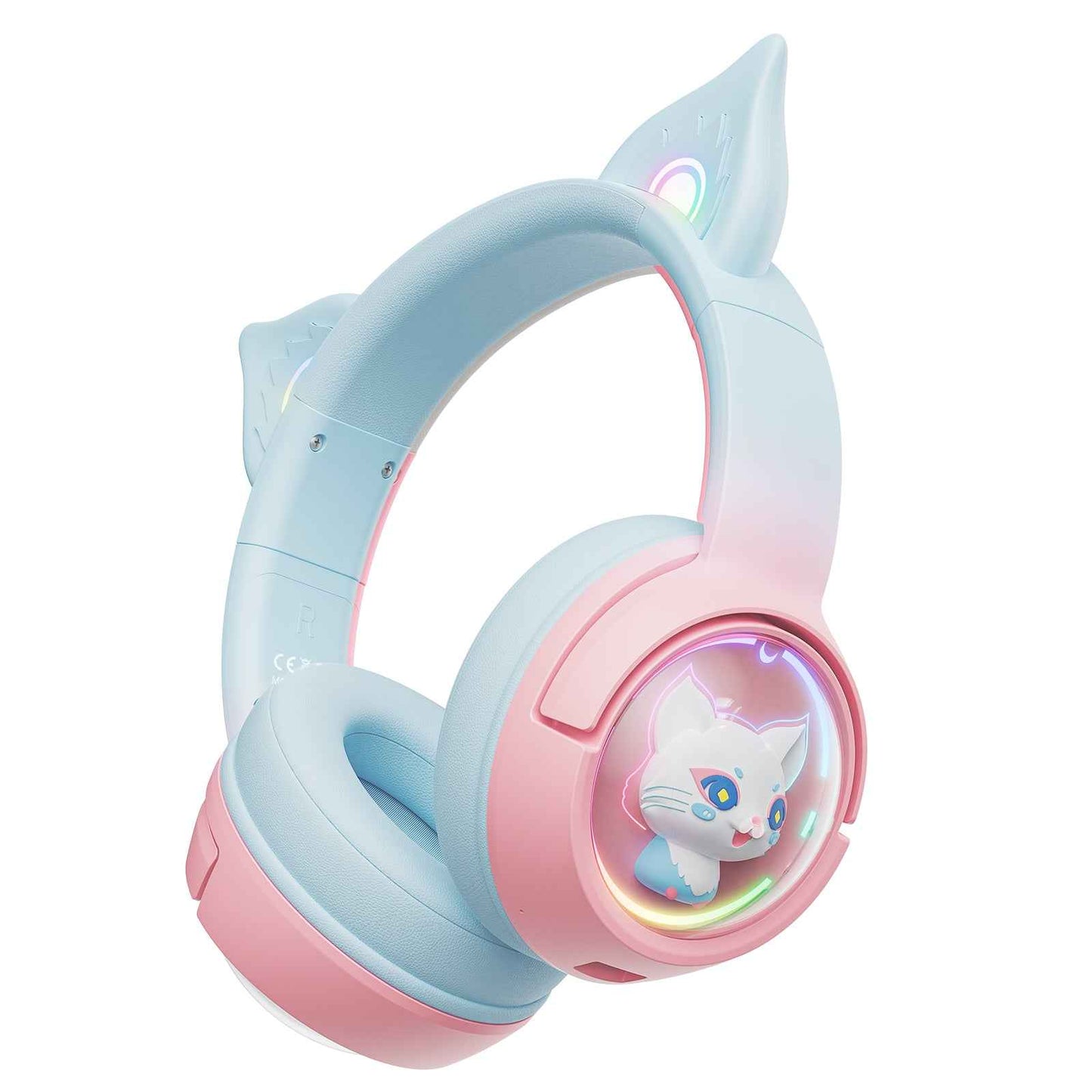 ONIKUMA B5 RGB Cat Ear 2.4g/Bluetooth Wireless Gaming Headset- Cute Pet Capsule Design