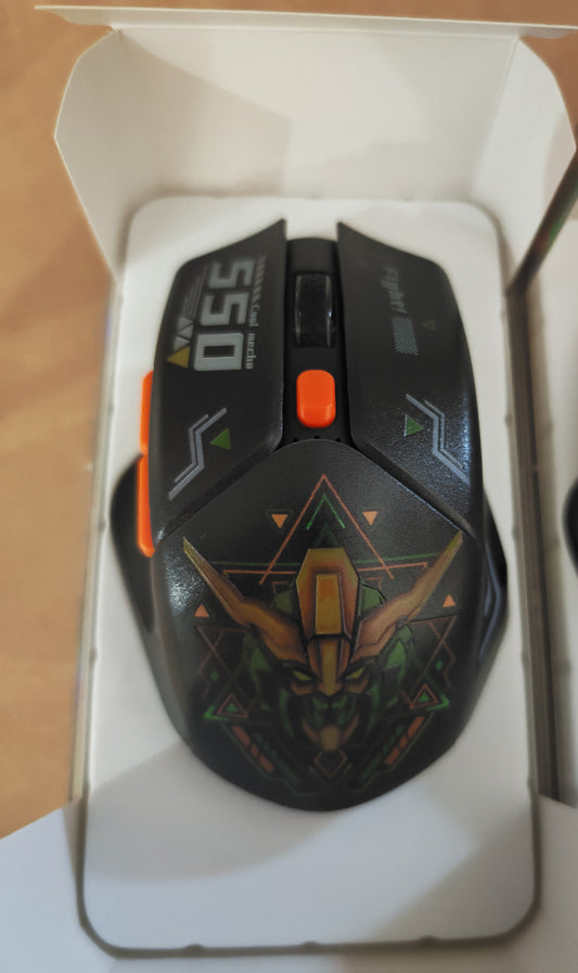 Indena G-550-EL Wired Gaming Mouse - 6400 DPI- RGB LED - 3 Cool Designs- MECHA ROBOT