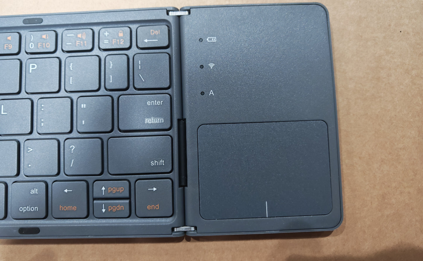 Indena Premium Build Bluetooth Foldable Keyboard, Slim and Compact Energy-saving with Touchpad