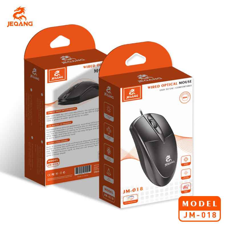 JM-018 Wired Optical Lightweight Mouse for Businesses/Offices
