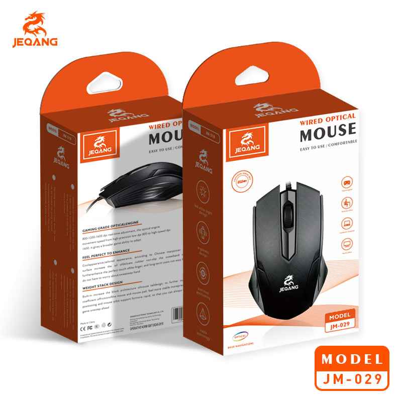 JM-029 Wired Optical Classic Mouse For Business