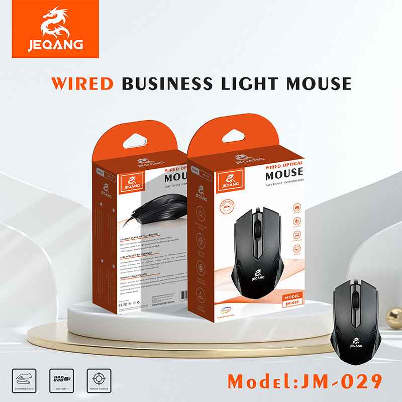 JM-029 Wired Optical Classic Mouse For Business