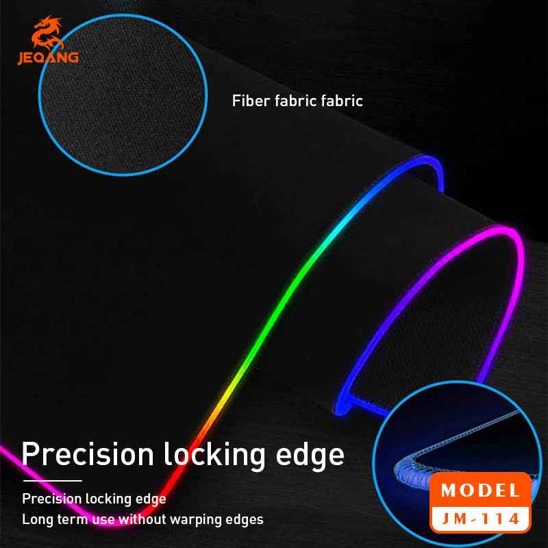 Gaming RGB Mousepad with Non-Slip Design and integrated Wireless Charging Pad