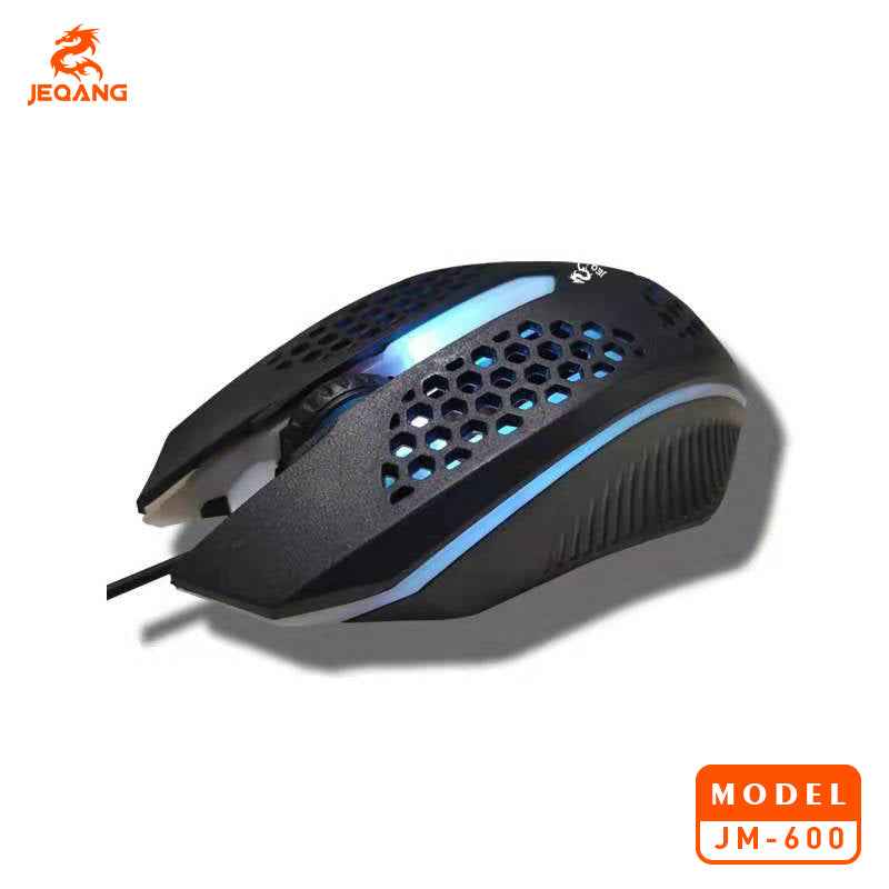 JM-600 Wired Honeycomb Mouse ideal for Gaming with RGB Lighting