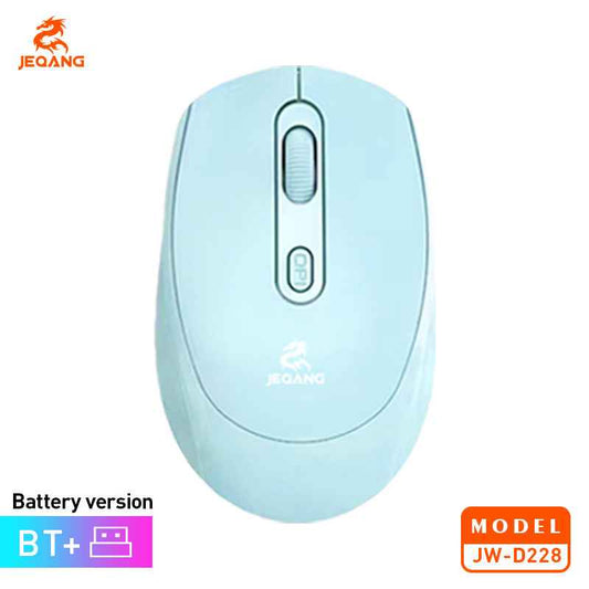 JW-D228 Dual-Mode Mouse Battery Operated BT and 2.4G Wireless