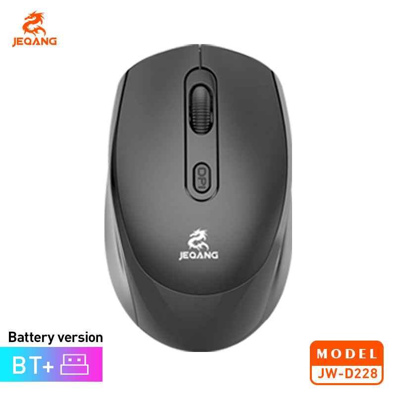JW-D228 Dual-Mode Mouse Battery Operated BT and 2.4G Wireless