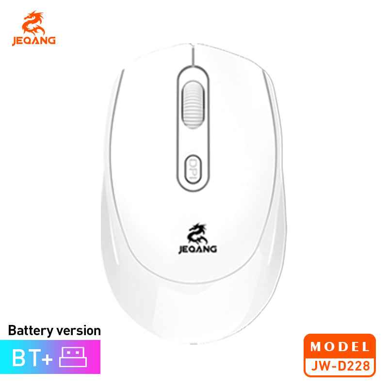 JW-D228 Dual-Mode Mouse Battery Operated BT and 2.4G Wireless