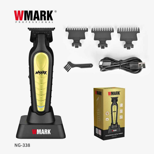 WMARK NG-338 Hair Trimmer for Men DLC Blade with Base Charger Cordless Professional Finishing Machine