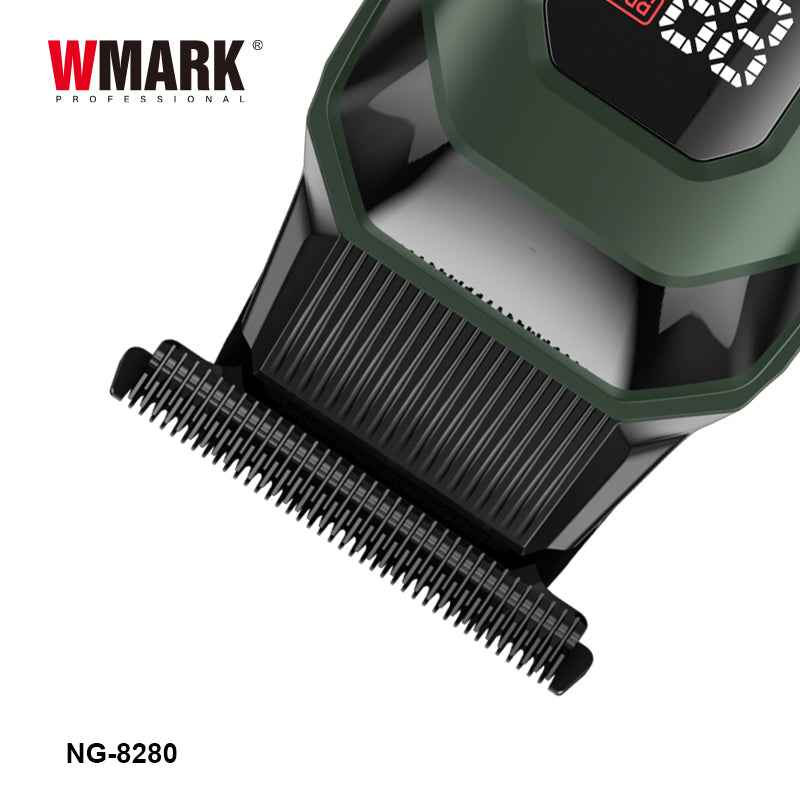WMARK NG-8280 Premium 8000RPM 5 Speed Digital Display DLC coating Blade Beard Trimmer