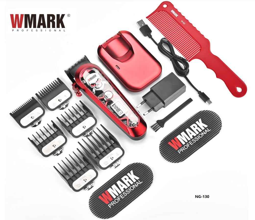 WMARK NG-130 Salon Series Professional Wireless Charging Digital Display Cordless Hair Clipper
