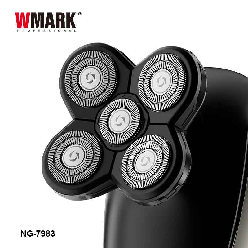 WMARK NG-7983 LED 5 in 1 Wet & Dry Men's Grooming Kit