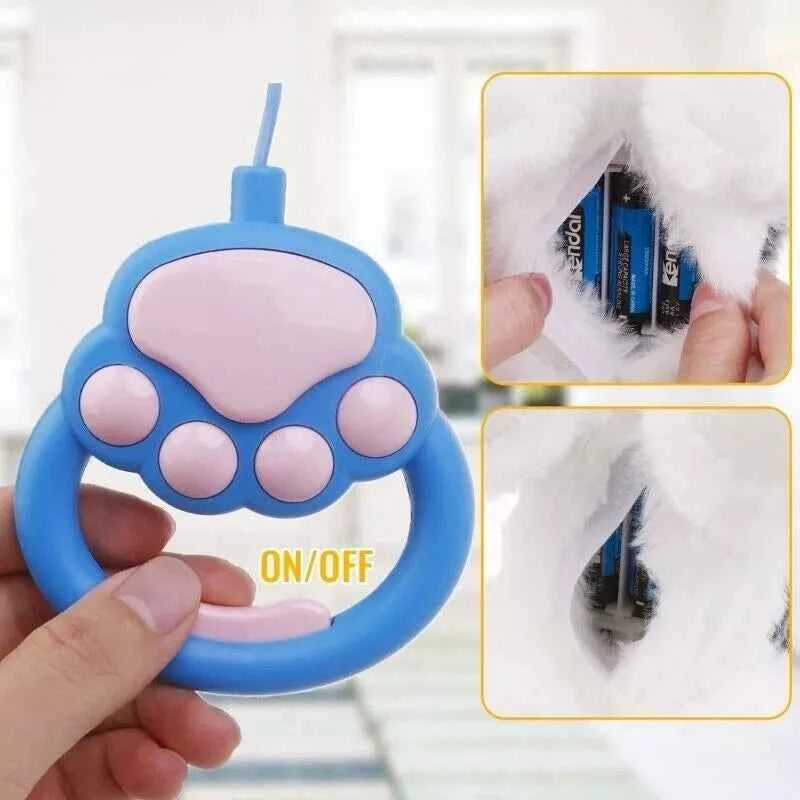 Realistic Walking Cat Singing Toy Electronic Plush Kitten Leash Cats Toy