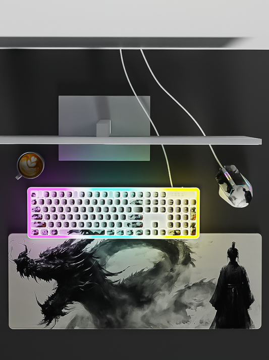 Wired Gaming RGB Keyboard Mouse Combo + Mousepad- 5 Unique Printed Designs - TechnRest