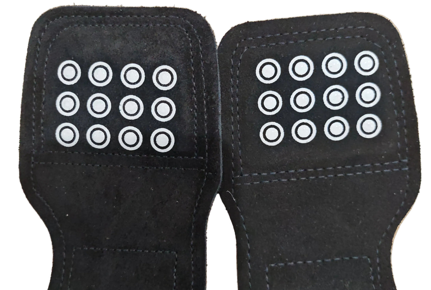 Iconic Strength Genuine Leather Lifting Straps with Embedded Silicone Grip – Heavy-Duty Wrist Support for Deadlifts, Pull-Ups & Strength Training