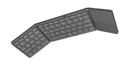 Premium Build Bluetooth Foldable Keyboard, Slim and Compact Energy-saving with Touchpad
