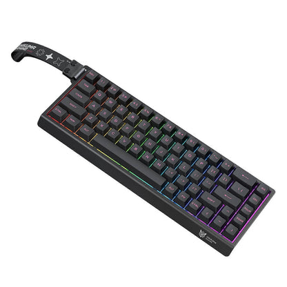 ONIKUMA MT603 Tri-Mode 68-Key Wireless Mechanical Keyboard – Hot-Swappable, 2.4GHz / Bluetooth / USB-C, ARGB Gaming Keyboard