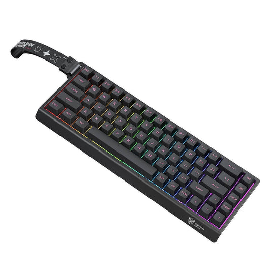 ONIKUMA MT603 Tri-Mode 68-Key Wireless Mechanical Keyboard – Hot-Swappable, 2.4GHz / Bluetooth / USB-C, ARGB Gaming Keyboard