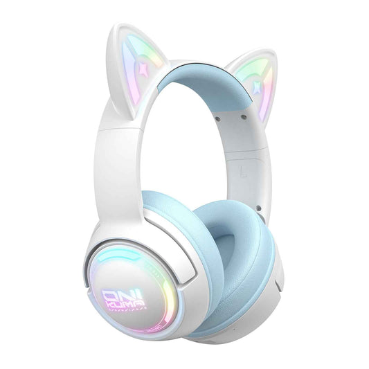 ONIKUMA GT838 Wireless Bluetooth/2.4ghz Gaming Headset RGB - Kitty Cat Ears- PS4/PS5/PC/SWITCH