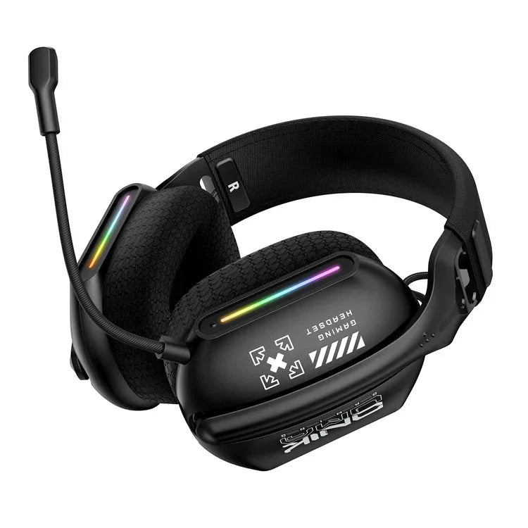 ONIKUMA GT808 Tri-Mode RGB Gaming Headset – 2.4G Wireless, Bluetooth & Wired | Low-Latency Gaming Headset for PC, PS5, PS4, Switch & Mobile