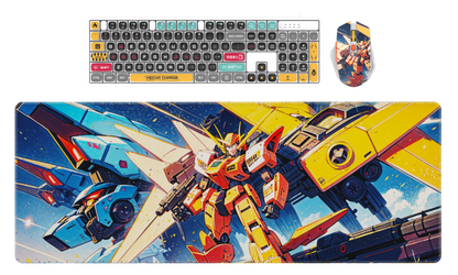 Wired Gaming RGB Keyboard Mouse Combo + Mousepad- 5 Unique Printed Designs