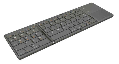Premium Build Bluetooth Foldable Keyboard, Slim and Compact Energy-saving with Touchpad