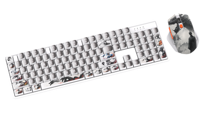 Wired Gaming RGB Keyboard Mouse Combo + Mousepad- 5 Unique Printed Designs - TechnRest