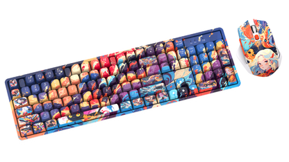 Wired Gaming RGB Keyboard Mouse Combo + Mousepad- 5 Unique Printed Designs