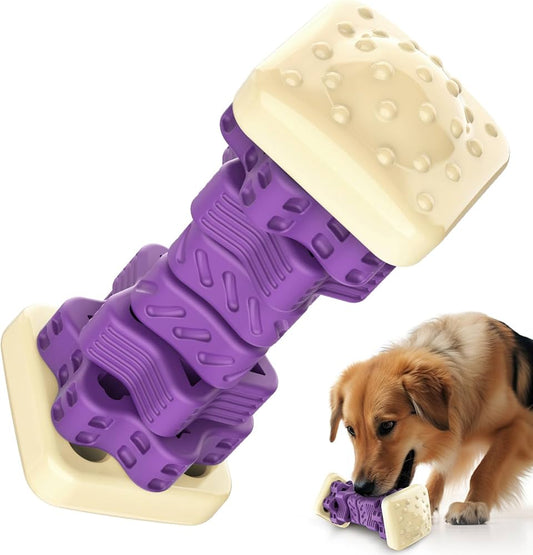 RUXAN Dog Toys Indestructible for Aggressive Chewers 4 in 1 Tough Puzzle Dog Toy
