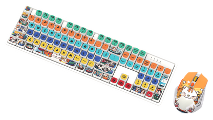 Wired Gaming RGB Keyboard Mouse Combo + Mousepad- 5 Unique Printed Designs