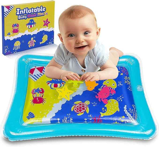 YISUMEI Baby Tummy Time Water Mat, Inflatable Playmat for Sensory Development, Growth Activity Centre, Suitable for Infants & Toddlers 3-24 Months
