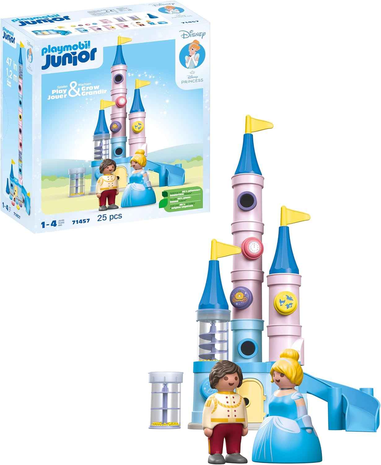 Playmobil 71457 JUNIOR & Disney: Cinderella's Castle playset for children ages 12 months+